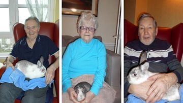 Fluffy friends at Ayr care home